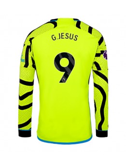 Moški Nogometna dresi replika Arsenal Gabriel Jesus #9 Gostujoči 2023-24 Dolgi rokav